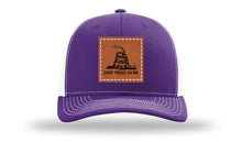 Load image into Gallery viewer, Don&#39;t Tread On Me Leather Patch Richardson 112 Hat
