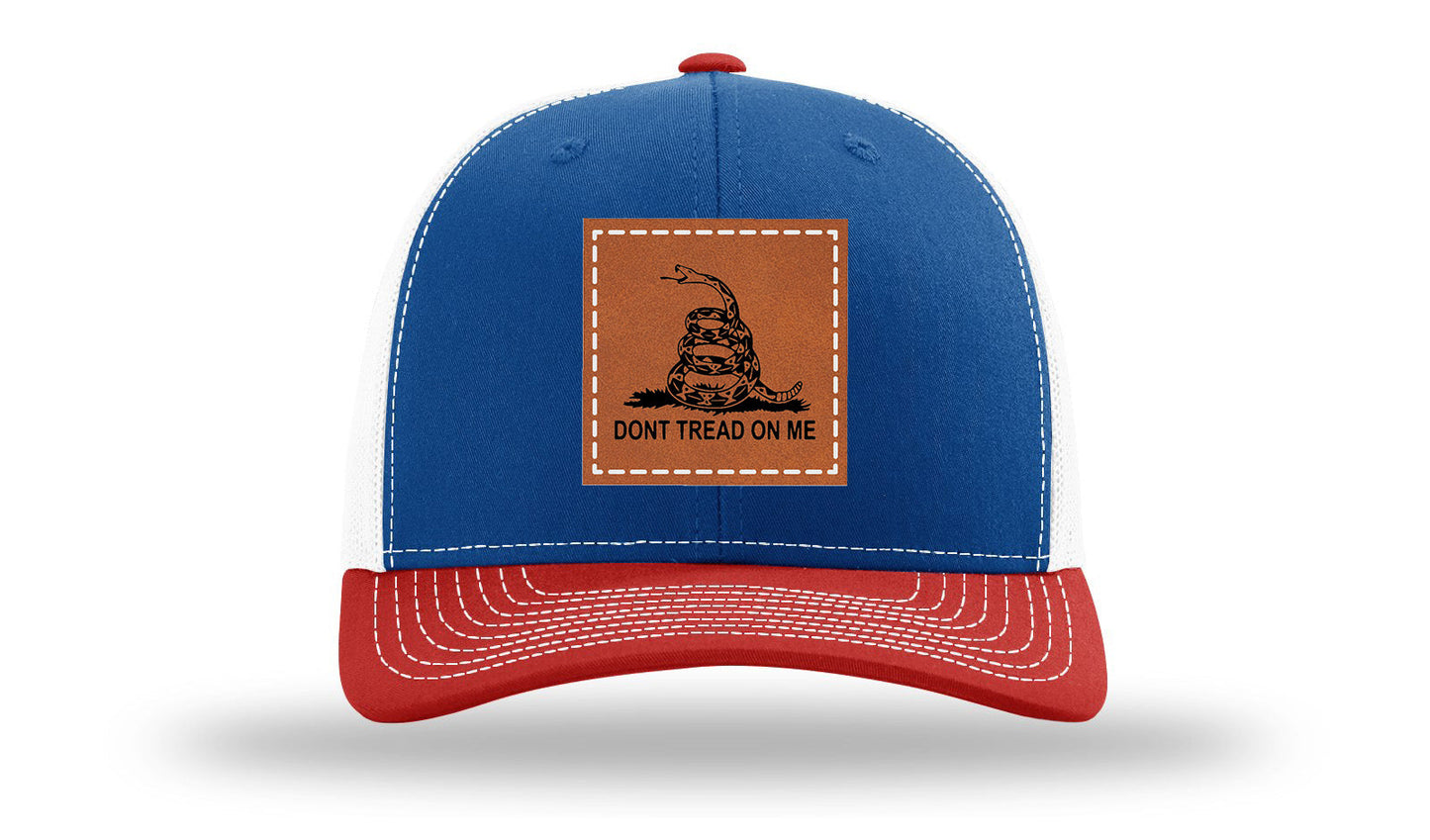 Don't Tread On Me Leather Patch Richardson 112 Hat