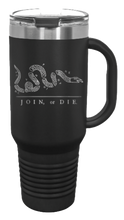 Load image into Gallery viewer, Join Or Die 40oz Handle Mug Laser Engraved
