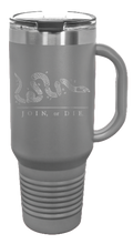 Load image into Gallery viewer, Join Or Die 40oz Handle Mug Laser Engraved
