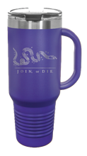 Load image into Gallery viewer, Join Or Die 40oz Handle Mug Laser Engraved
