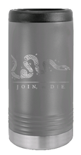 Load image into Gallery viewer, Join or Die Laser Engraved Slim Can Insulated Koosie
