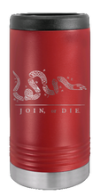 Load image into Gallery viewer, Join or Die Laser Engraved Slim Can Insulated Koosie
