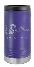 Load image into Gallery viewer, Join or Die Laser Engraved Slim Can Insulated Koosie
