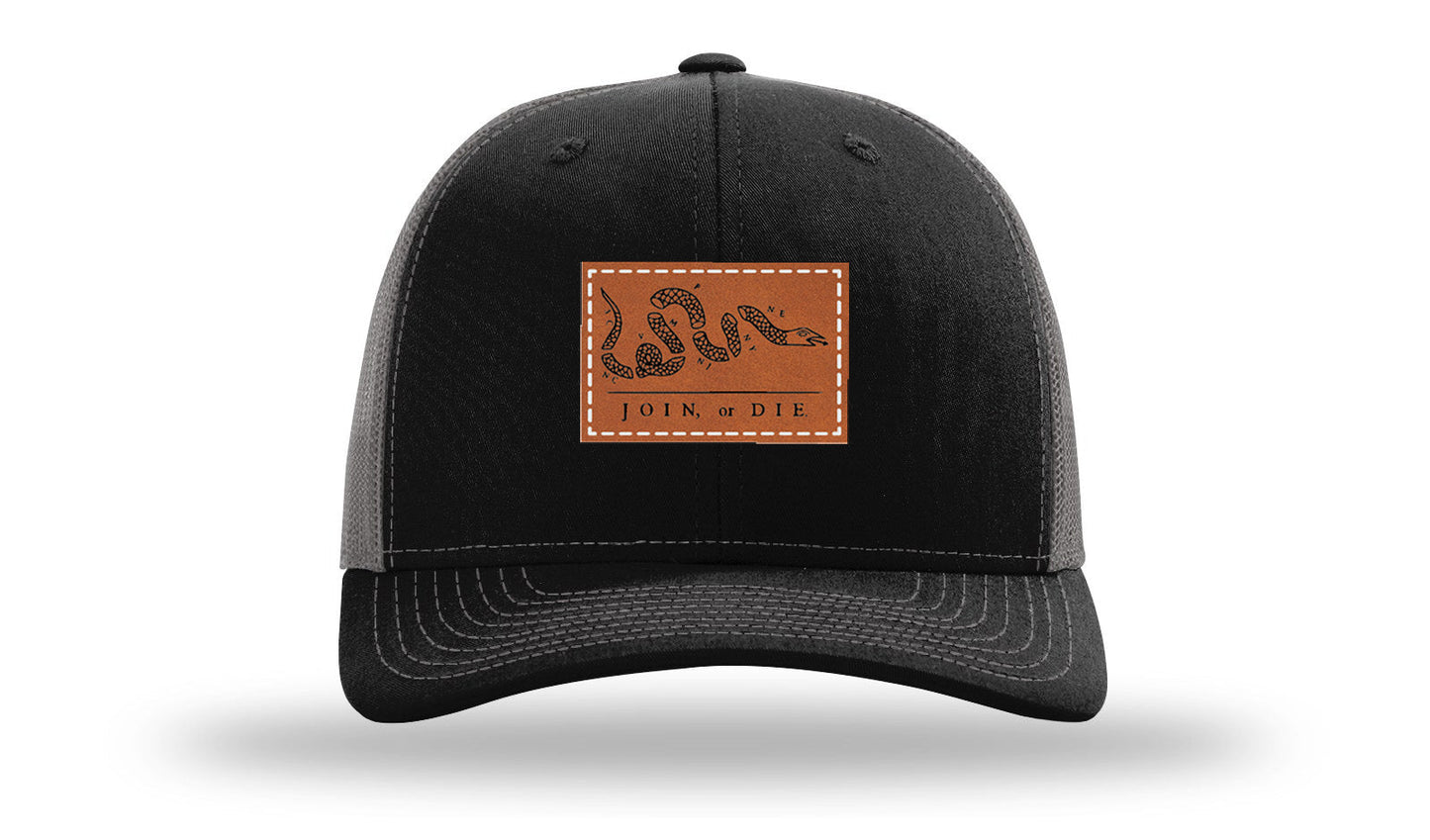 Join or Die Leather Patch Richardson 112 Hat