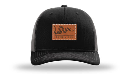 Join or Die Leather Patch Richardson 112 Hat