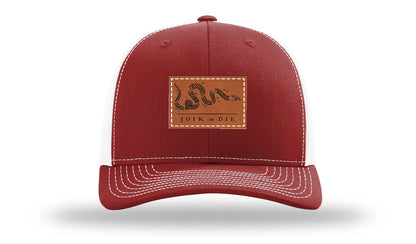 Join or Die Leather Patch Richardson 112 Hat