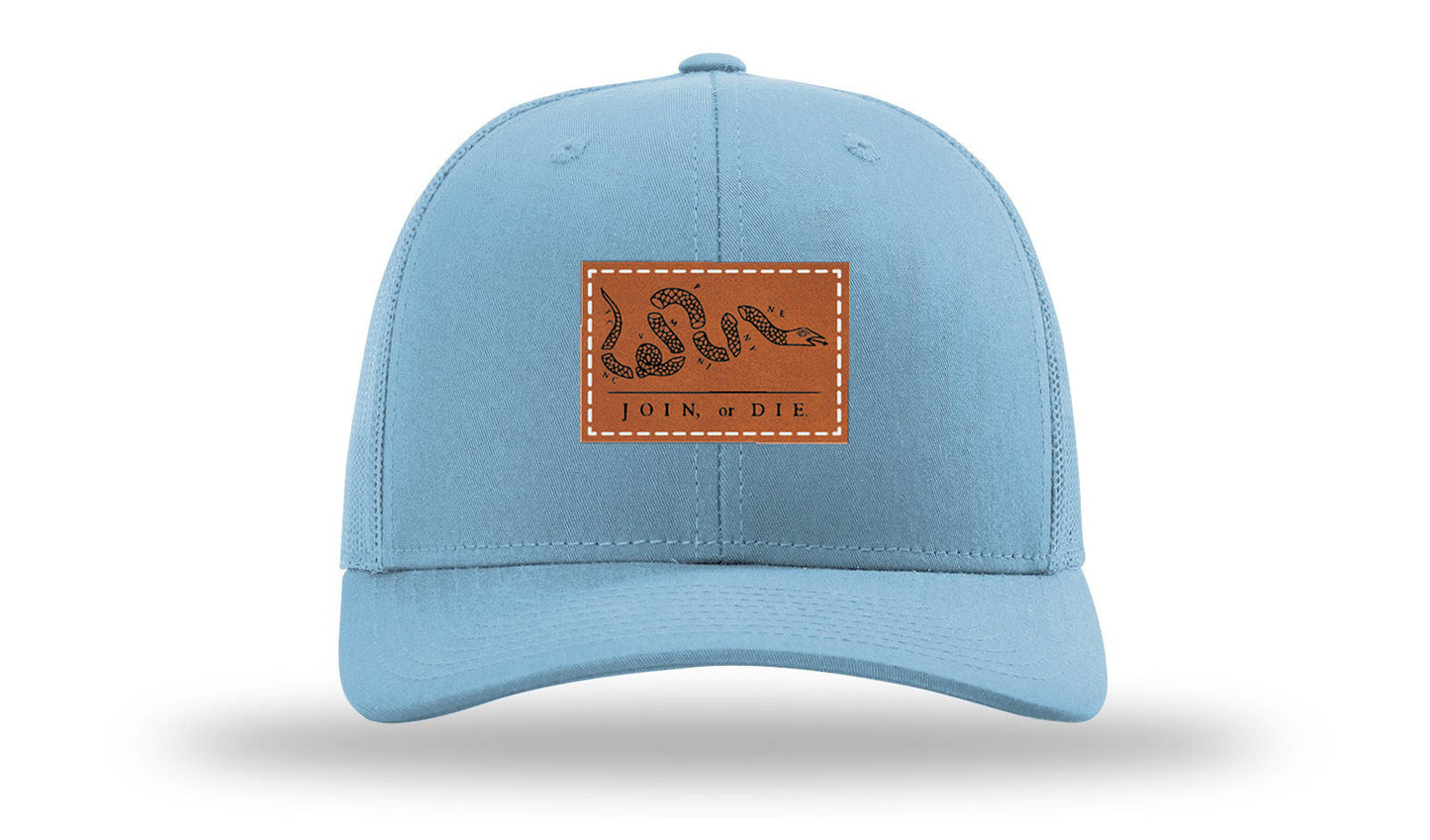 Join or Die Leather Patch Richardson 112 Hat