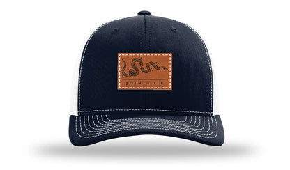 Join or Die Leather Patch Richardson 112 Hat