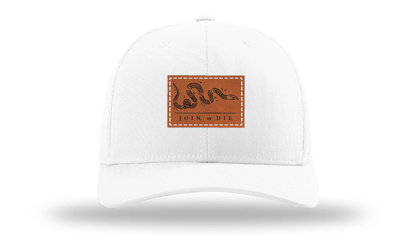 Join or Die Leather Patch Richardson 112 Hat