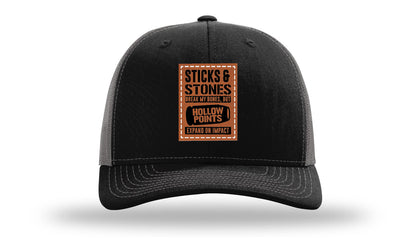 Sticks and Stones Leather Patch Richardson 112 Hat