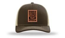 Load image into Gallery viewer, Sticks and Stones Leather Patch Richardson 112 Hat
