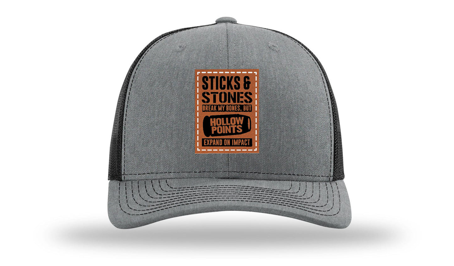 Sticks and Stones Leather Patch Richardson 112 Hat
