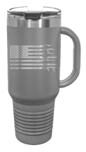 Load image into Gallery viewer, Gun Flag 40oz Handle Mug Laser Engraved
