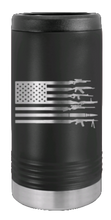 Load image into Gallery viewer, Gun Flag Laser Engraved Slim Can Insulated Koosie
