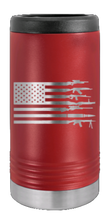 Load image into Gallery viewer, Gun Flag Laser Engraved Slim Can Insulated Koosie
