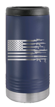 Load image into Gallery viewer, Gun Flag Laser Engraved Slim Can Insulated Koosie
