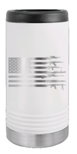 Load image into Gallery viewer, Gun Flag Laser Engraved Slim Can Insulated Koosie
