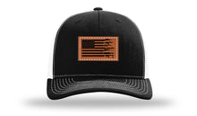 Load image into Gallery viewer, Gun Flag Leather Patch Richardson 112 Hat
