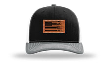 Load image into Gallery viewer, Gun Flag Leather Patch Richardson 112 Hat
