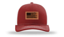 Load image into Gallery viewer, Gun Flag Leather Patch Richardson 112 Hat
