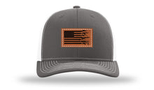 Load image into Gallery viewer, Gun Flag Leather Patch Richardson 112 Hat
