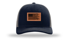 Load image into Gallery viewer, Gun Flag Leather Patch Richardson 112 Hat
