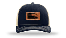 Load image into Gallery viewer, Gun Flag Leather Patch Richardson 112 Hat
