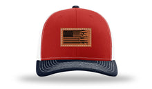 Load image into Gallery viewer, Gun Flag Leather Patch Richardson 112 Hat
