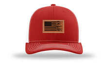 Load image into Gallery viewer, Gun Flag Leather Patch Richardson 112 Hat
