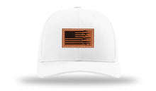 Load image into Gallery viewer, Gun Flag Leather Patch Richardson 112 Hat
