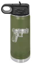 Load image into Gallery viewer, Glock Laser Engraved Water Bottle (Etched)
