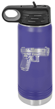 Load image into Gallery viewer, Glock Laser Engraved Water Bottle (Etched)
