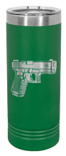 Load image into Gallery viewer, Glock Laser Engraved Skinny Tumbler (Etched)
