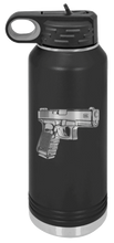 Load image into Gallery viewer, Glock Laser Engraved Water Bottle (Etched)
