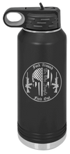 Load image into Gallery viewer, Punisher Fuck Around &amp; Find Out Laser Engraved Water Bottle (Etched)
