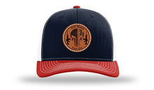Load image into Gallery viewer, FAFO Punisher Leather Patch Richardson 112 Hat
