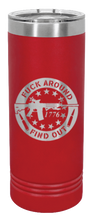 Load image into Gallery viewer, Fuck Around FInd Out Laser Engraved Skinny Tumbler (Etched)
