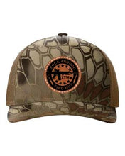 Load image into Gallery viewer, Fuck Around Find Out Leather Patch Richardson 112 Duck Camo Hat
