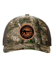 Load image into Gallery viewer, Fuck Around Find Out Leather Patch Richardson 112 Duck Camo Hat
