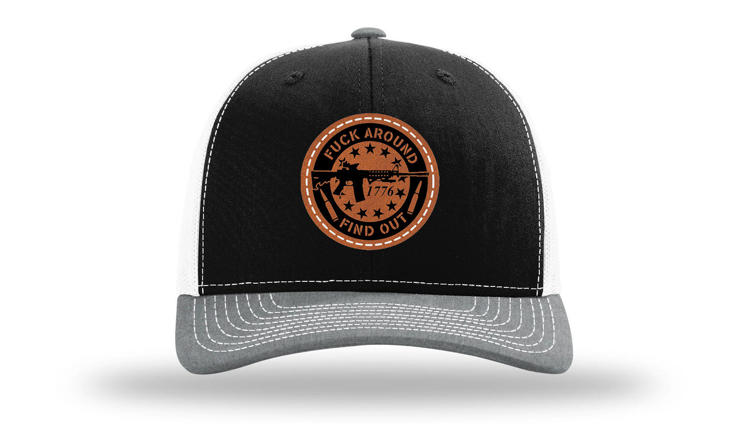 FAFO Leather Patch Richardson 112 Hat