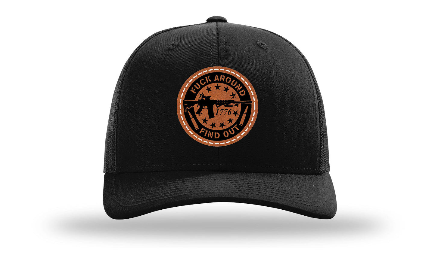 FAFO Leather Patch Richardson 112 Hat