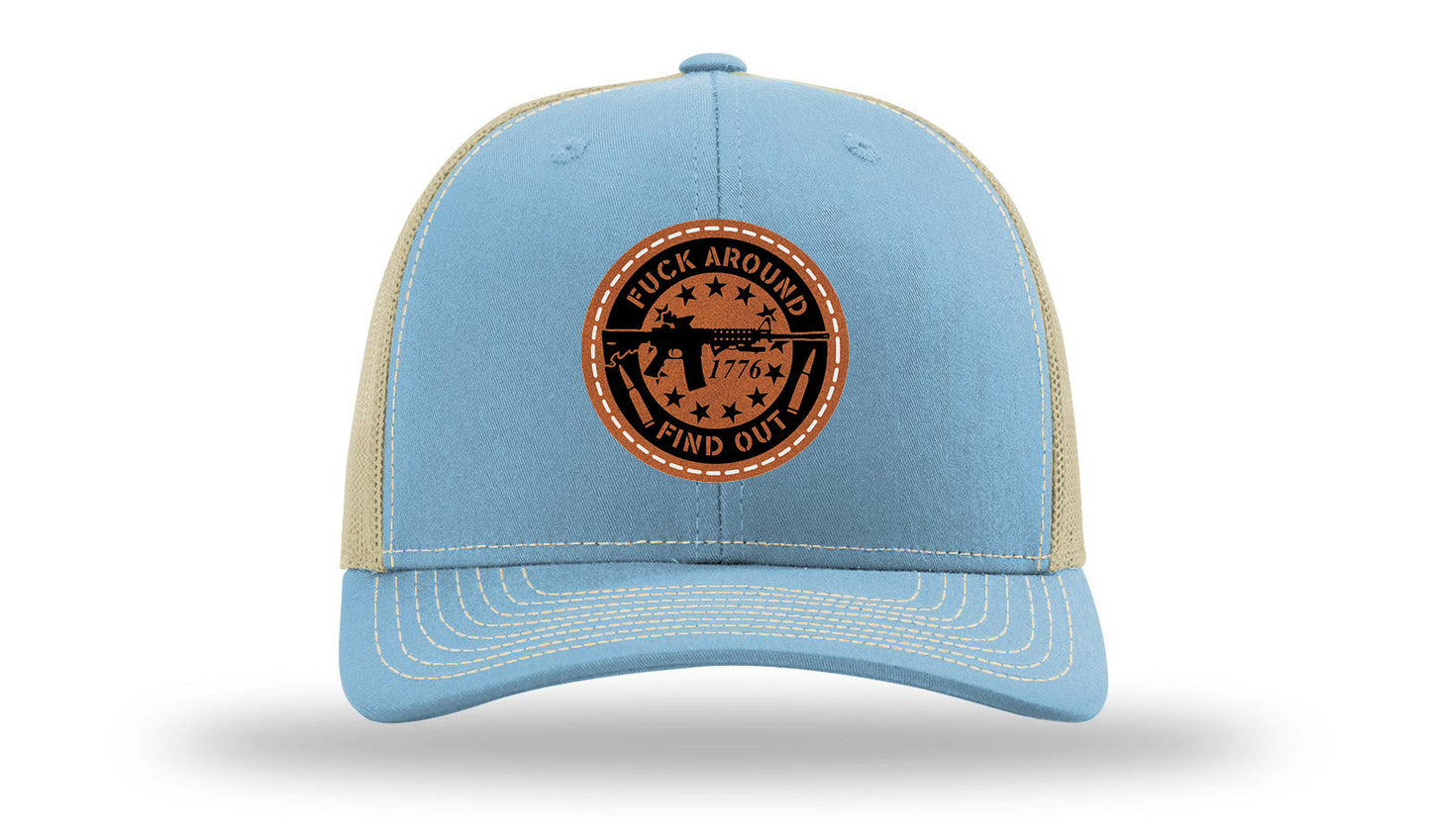 FAFO Leather Patch Richardson 112 Hat
