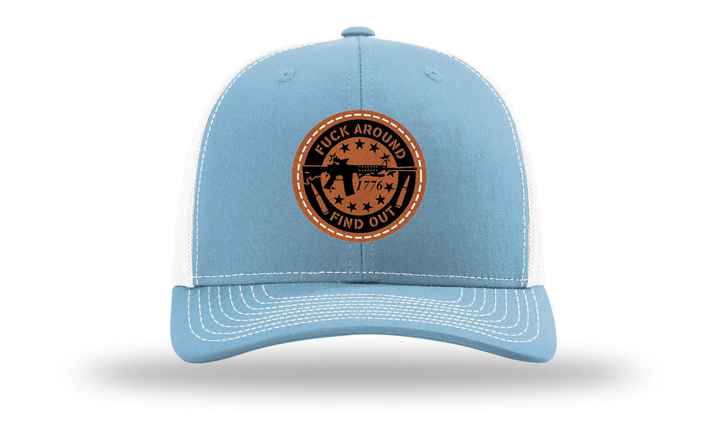 FAFO Leather Patch Richardson 112 Hat