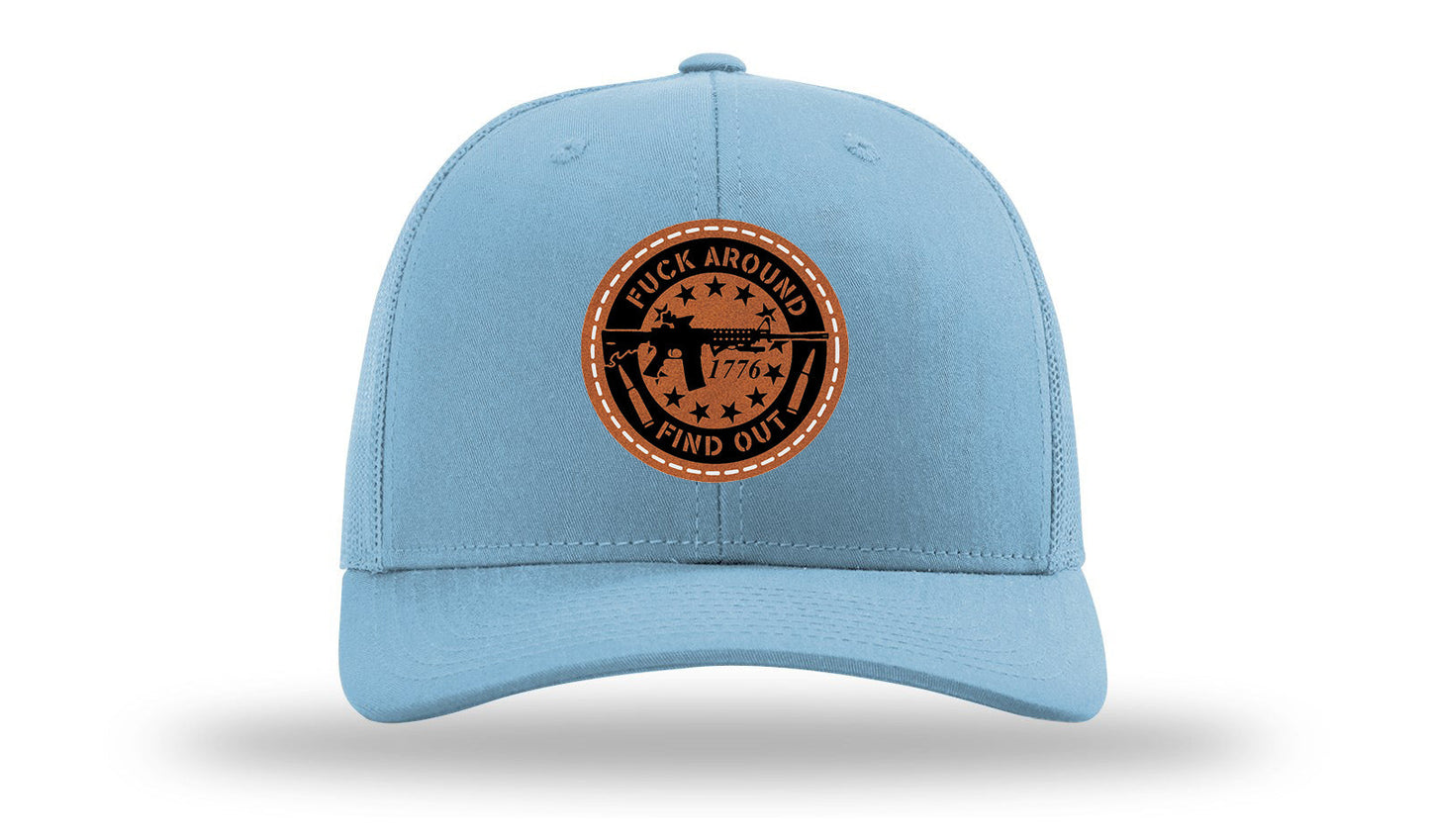 FAFO Leather Patch Richardson 112 Hat
