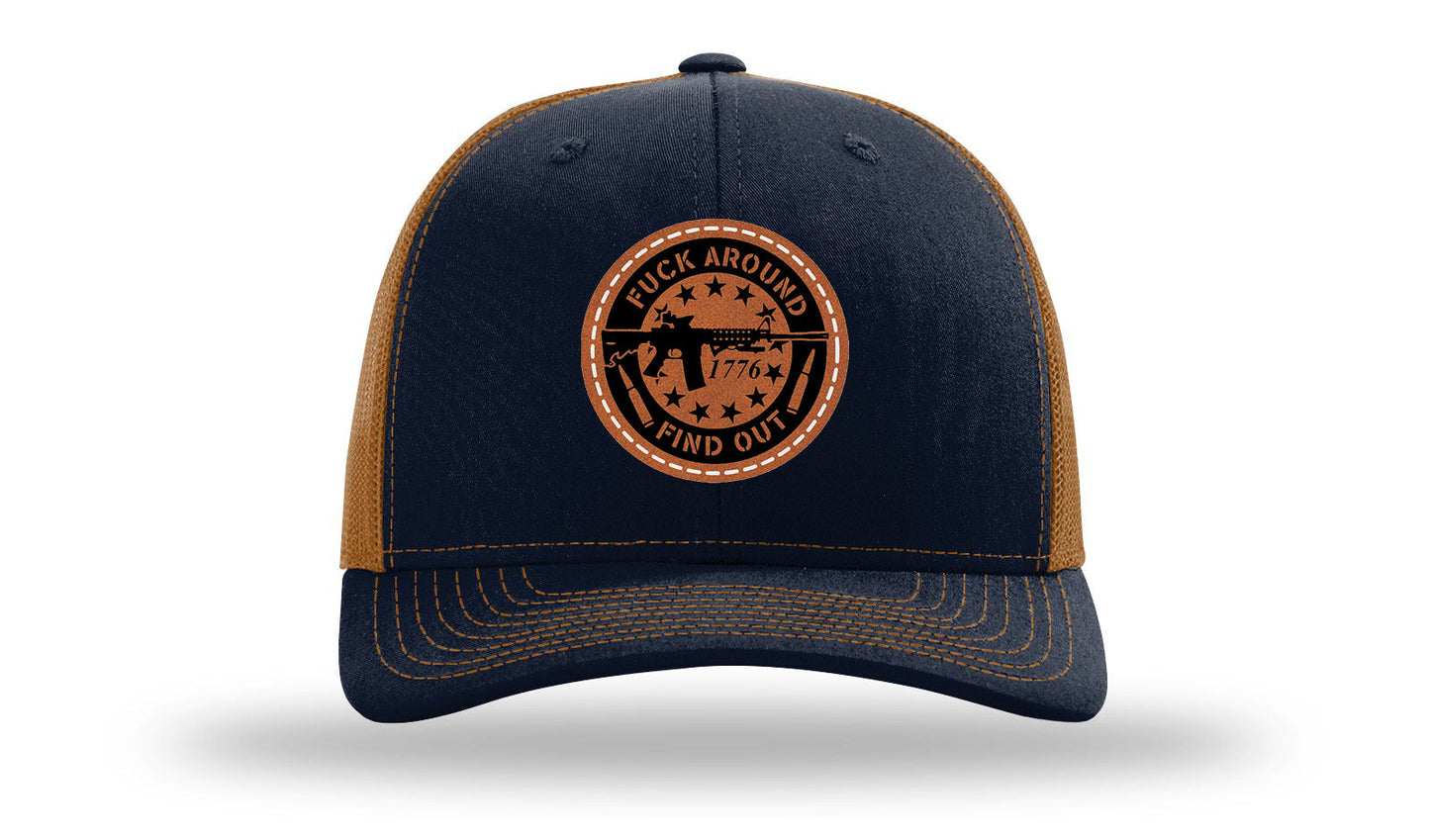 FAFO Leather Patch Richardson 112 Hat