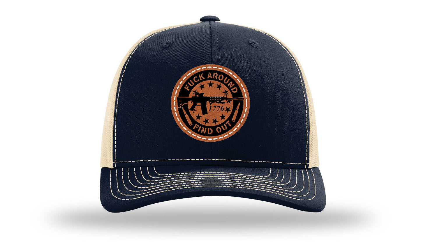 FAFO Leather Patch Richardson 112 Hat
