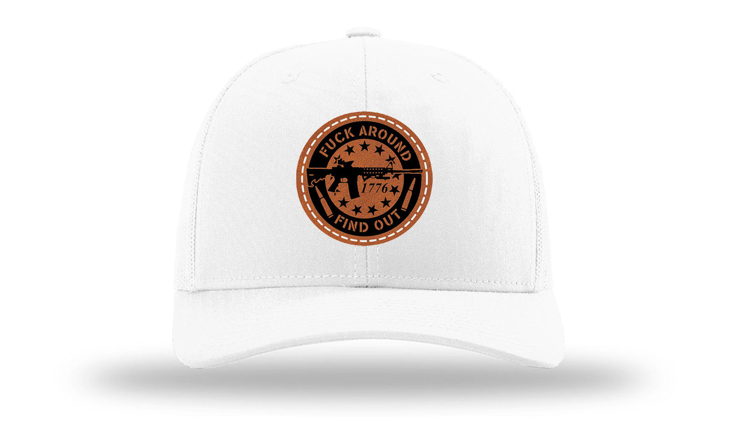 FAFO Leather Patch Richardson 112 Hat