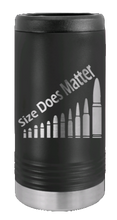 Load image into Gallery viewer, Size Does Matter Laser Engraved Slim Can Insulated Koosie
