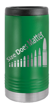 Load image into Gallery viewer, Size Does Matter Laser Engraved Slim Can Insulated Koosie
